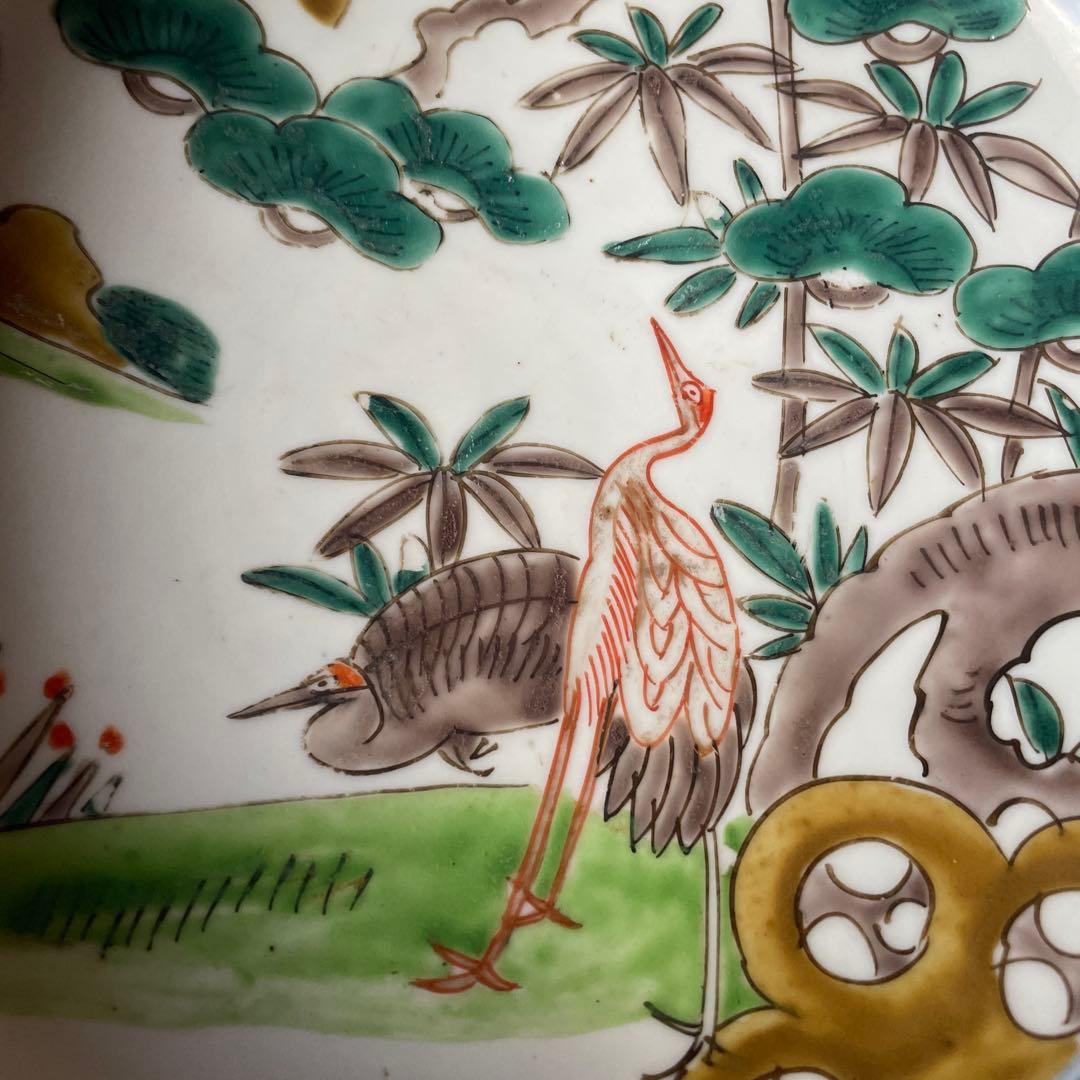 幕末明治　伊万里焼　色絵　2組　深鉢