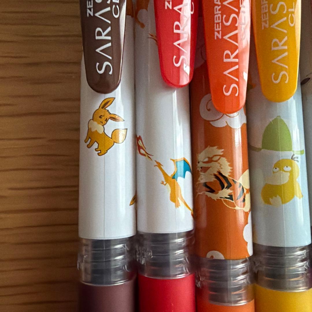 新品 ポケモン Zebra Sarasas 0.5mm ボールペン 7本セット