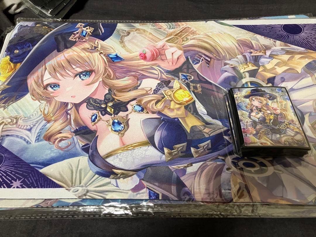 ミッドナイトブルー　原神　ナヴィア　スリーブ　プレイマット