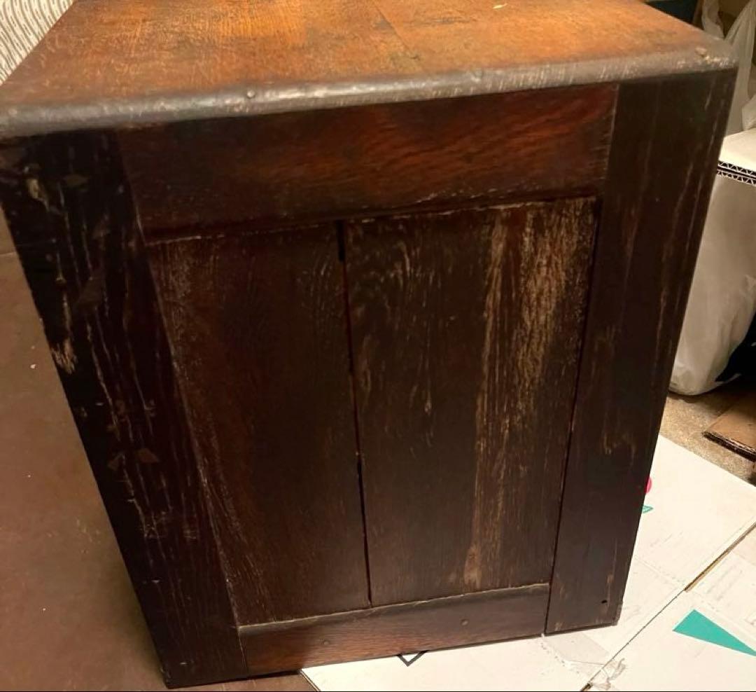 アンティーク 木製 小引き出し 5段 昭和レトロ 古道具 卓上 収納