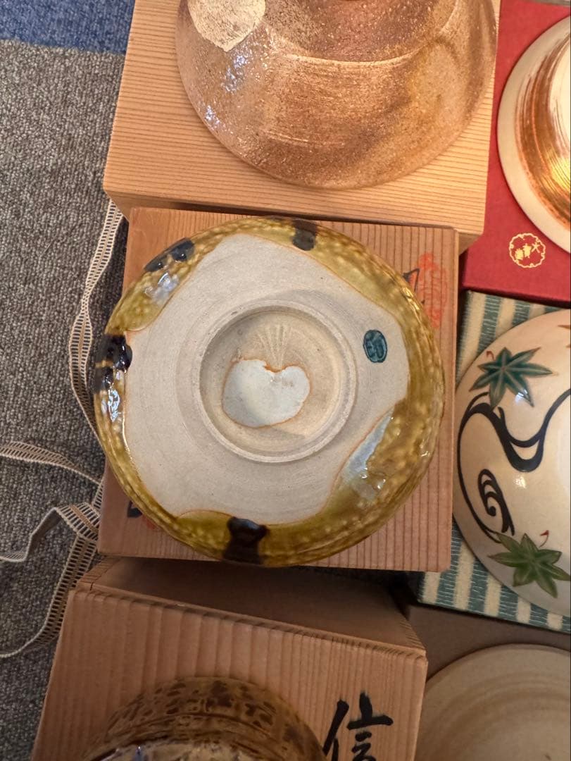 S*n様 茶碗 抹茶碗 まとめて 44点 箱付 茶道具 陶器 京焼 金彩 色絵