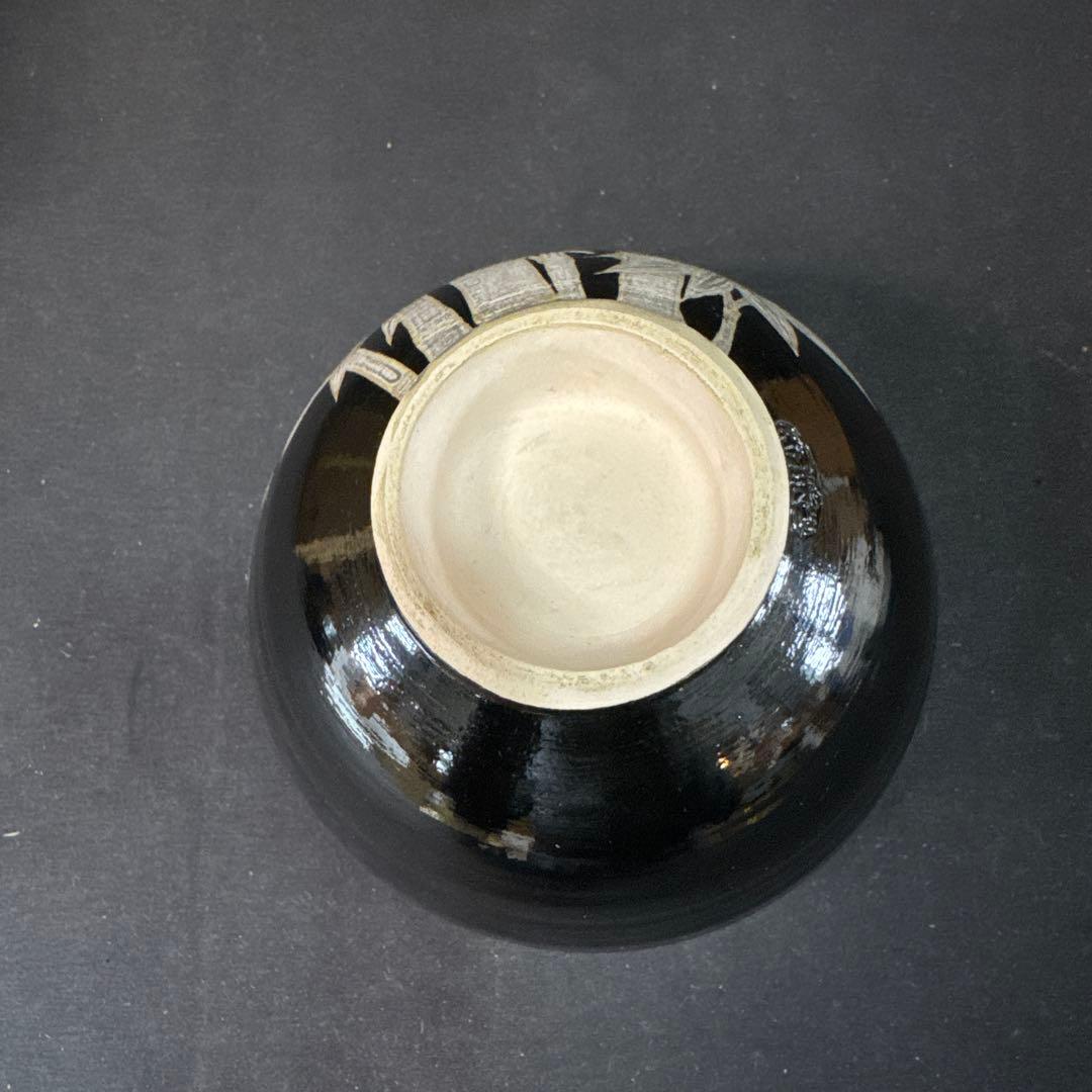 J04 送料無料　茶碗　竹　抹茶碗　茶道具　茶道　工芸品　木箱