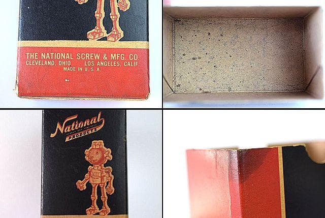 レア！ 50’s NAT ナット ナショナルスクリュー ビンテージ BOX 空箱