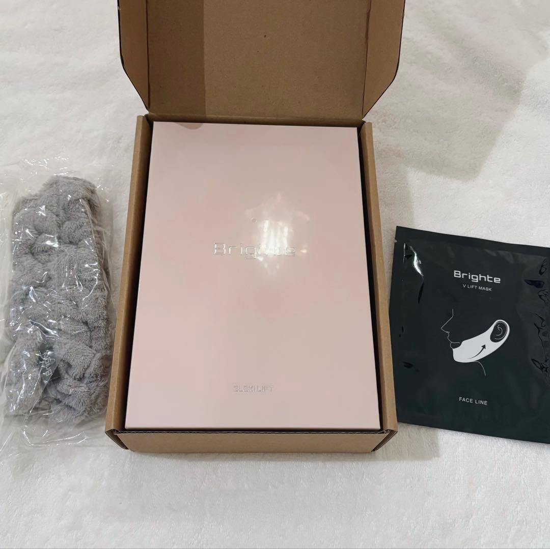 新品未開封brighte エレキリフト 美顔器 ピンク