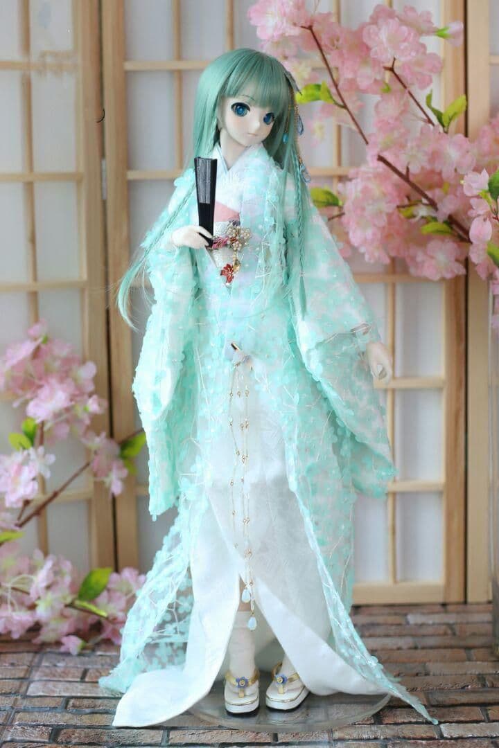 U68 BJD 1/3 ドール 衣装 和服　振袖 9点セット ハンドメイド