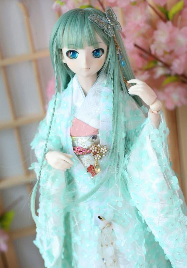 U68 BJD 1/3 ドール 衣装 和服　振袖 9点セット ハンドメイド