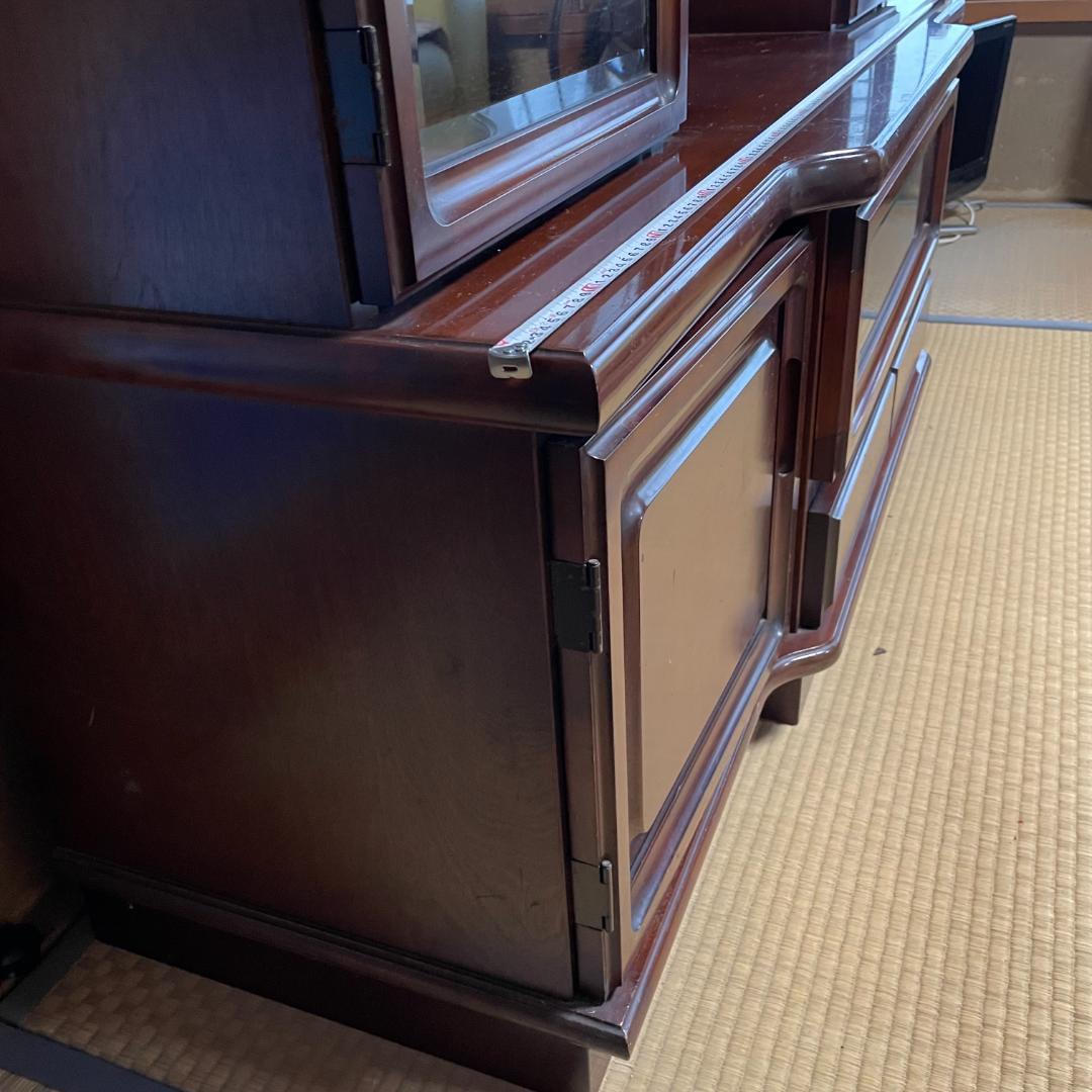 木製キャビネット 　サイドボード　ダークブラウン