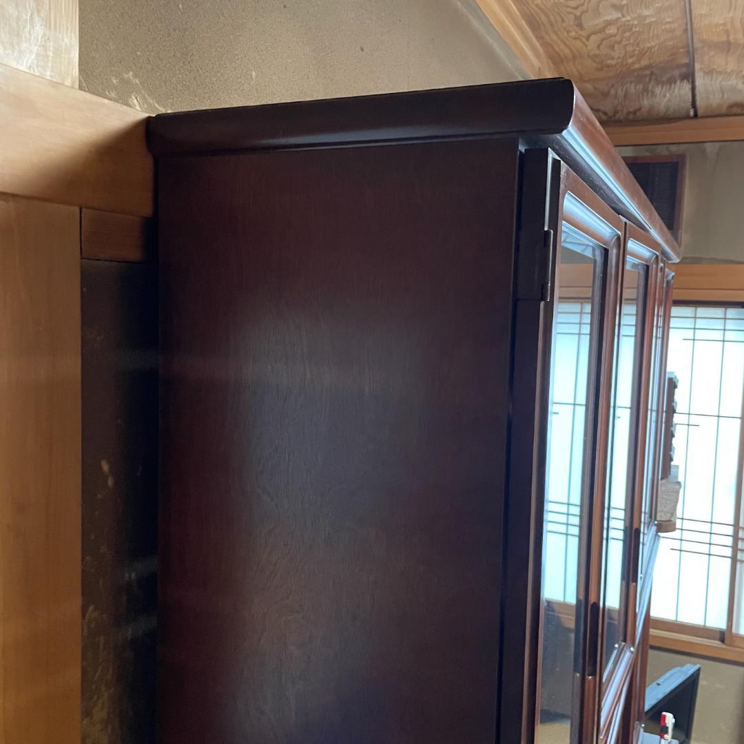 木製キャビネット 　サイドボード　ダークブラウン